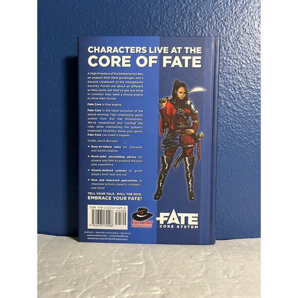Fate Core System RPG Hardcover -Narrative Role Playing Tabletop Game by Evil Hat - Picture 2 of 7